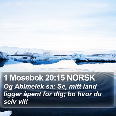 1 Mosebok 20:15 NORSK Bible Verse Image