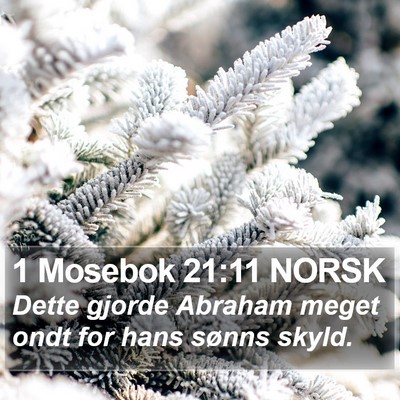 1 Mosebok 21:11 NORSK Bible Verse Image