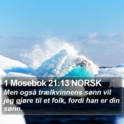 1 Mosebok 21:13 NORSK Bible Verse Image