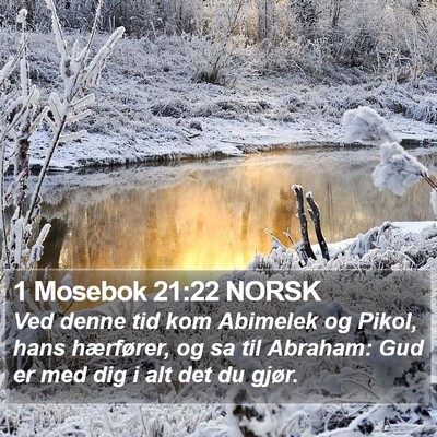 1 Mosebok 21:22 NORSK Bible Verse Image