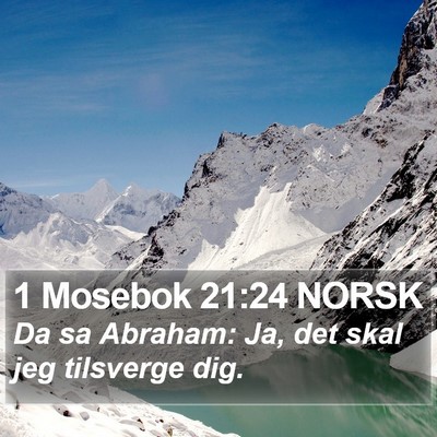 1 Mosebok 21:24 NORSK Bible Verse Image