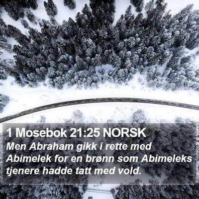 1 Mosebok 21:25 NORSK Bible Verse Image