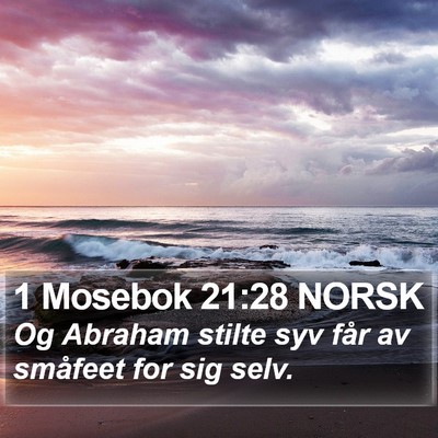 1 Mosebok 21:28 NORSK Bible Verse Image