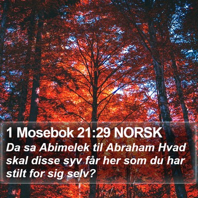 1 Mosebok 21:29 NORSK Bible Verse Image