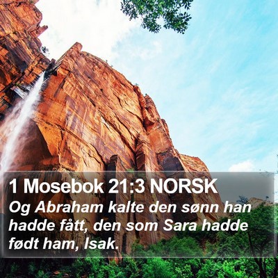 1 Mosebok 21:3 NORSK Bible Verse Image
