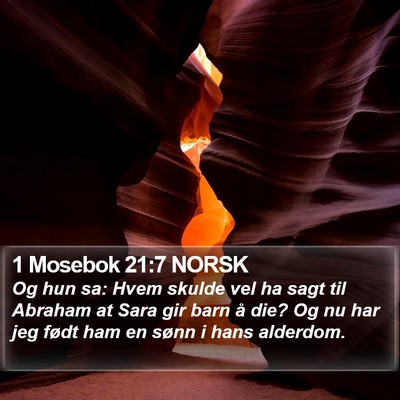 1 Mosebok 21:7 NORSK Bible Verse Image