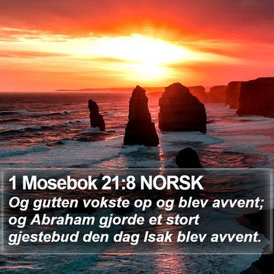 1 Mosebok 21:8 NORSK Bible Verse Image