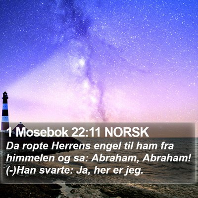 1 Mosebok 22:11 NORSK Bible Verse Image