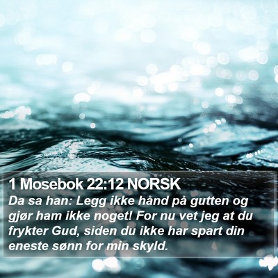 1 Mosebok 22:12 NORSK Bible Verse Image