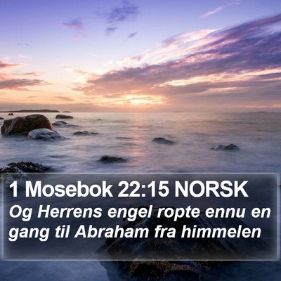 1 Mosebok 22:15 NORSK Bible Verse Image