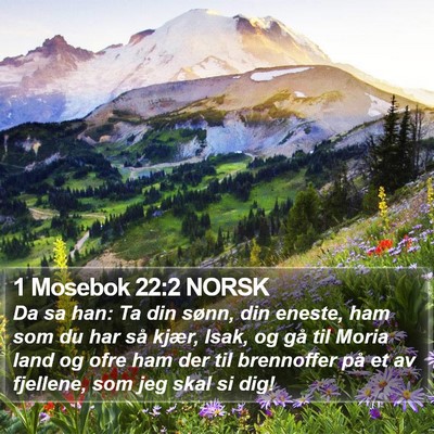 1 Mosebok 22:2 NORSK Bible Verse Image