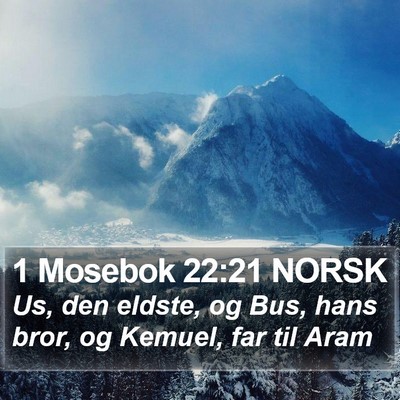 1 Mosebok 22:21 NORSK Bible Verse Image