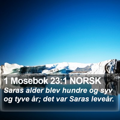 1 Mosebok 23:1 NORSK Bible Verse Image