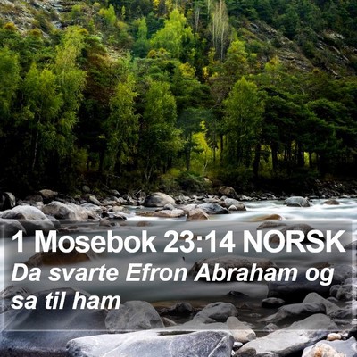 1 Mosebok 23:14 NORSK Bible Verse Image