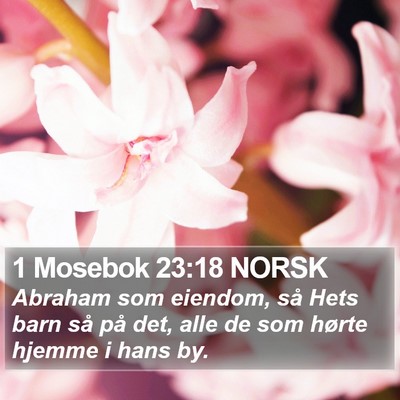 1 Mosebok 23:18 NORSK Bible Verse Image