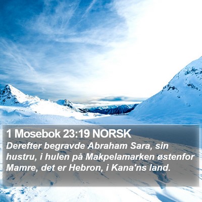 1 Mosebok 23:19 NORSK Bible Verse Image
