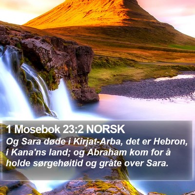 1 Mosebok 23:2 NORSK Bible Verse Image