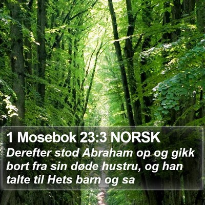 1 Mosebok 23:3 NORSK Bible Verse Image