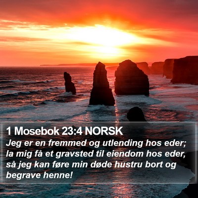 1 Mosebok 23:4 NORSK Bible Verse Image