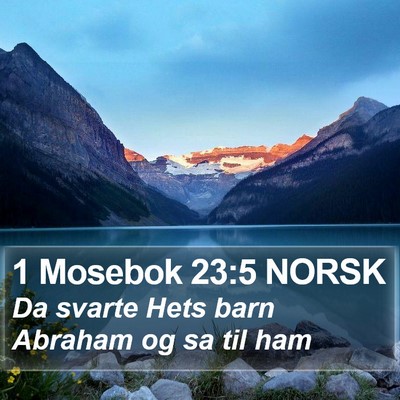 1 Mosebok 23:5 NORSK Bible Verse Image