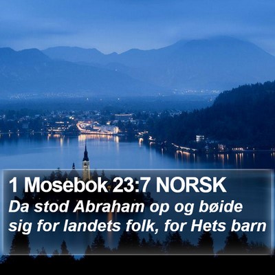 1 Mosebok 23:7 NORSK Bible Verse Image