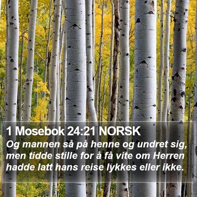 1 Mosebok 24:21 NORSK Bible Verse Image