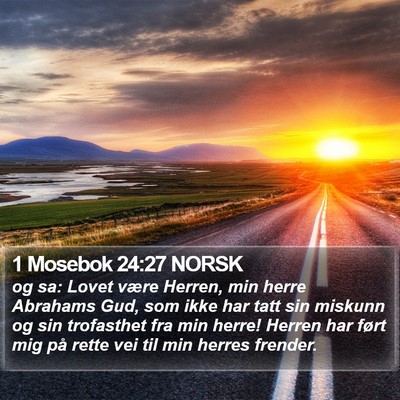 1 Mosebok 24:27 NORSK Bible Verse Image