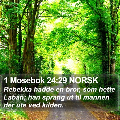 1 Mosebok 24:29 NORSK Bible Verse Image