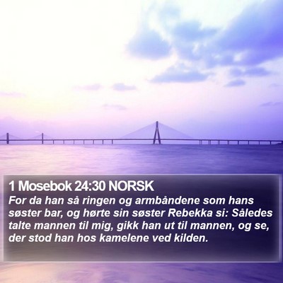 1 Mosebok 24:30 NORSK Bible Verse Image