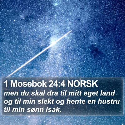 1 Mosebok 24:4 NORSK Bible Verse Image