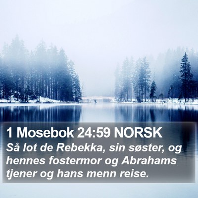 1 Mosebok 24:59 NORSK Bible Verse Image