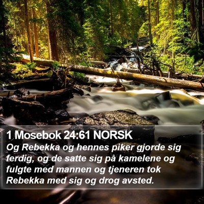1 Mosebok 24:61 NORSK Bible Verse Image
