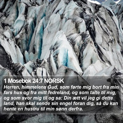 1 Mosebok 24:7 NORSK Bible Verse Image