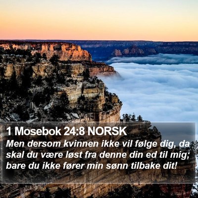1 Mosebok 24:8 NORSK Bible Verse Image
