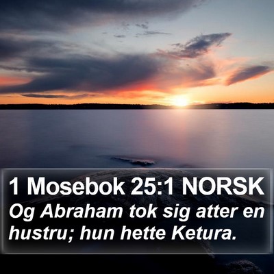1 Mosebok 25:1 NORSK Bible Verse Image