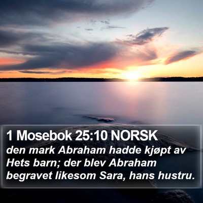 1 Mosebok 25:10 NORSK Bible Verse Image