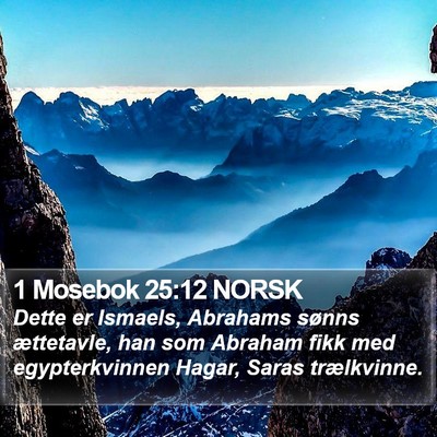 1 Mosebok 25:12 NORSK Bible Verse Image