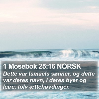1 Mosebok 25:16 NORSK Bible Verse Image