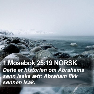 1 Mosebok 25:19 NORSK Bible Verse Image