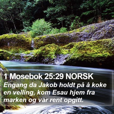 1 Mosebok 25:29 NORSK Bible Verse Image
