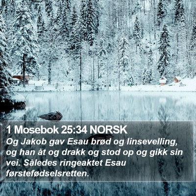 1 Mosebok 25:34 NORSK Bible Verse Image