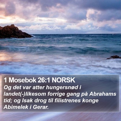 1 Mosebok 26:1 NORSK Bible Verse Image