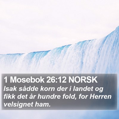 1 Mosebok 26:12 NORSK Bible Verse Image