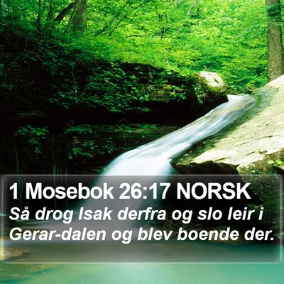 1 Mosebok 26:17 NORSK Bible Verse Image