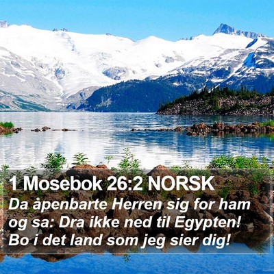 1 Mosebok 26:2 NORSK Bible Verse Image