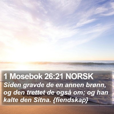 1 Mosebok 26:21 NORSK Bible Verse Image