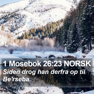 1 Mosebok 26:23 NORSK Bible Verse Image
