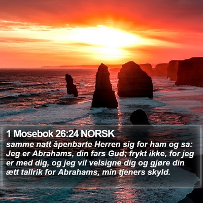 1 Mosebok 26:24 NORSK Bible Verse Image