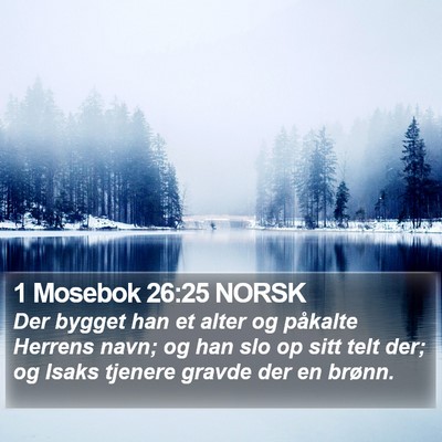 1 Mosebok 26:25 NORSK Bible Verse Image