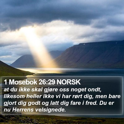 1 Mosebok 26:29 NORSK Bible Verse Image